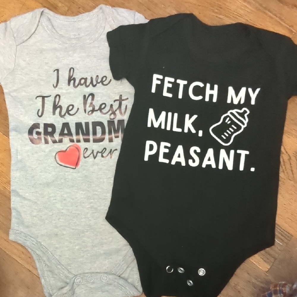 Gray and Black Kids One Pieces Set